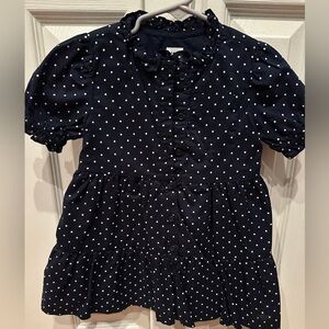 Beautiful Worn Once Baby Gap Little Girls Blue and White Dress, size 2 years